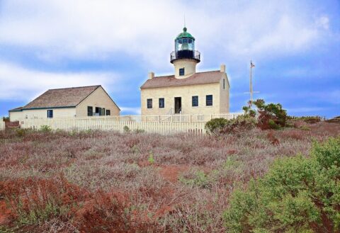 A lighthouse in San Diego.