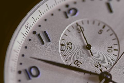 A close-up picture of a watch.